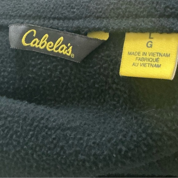 EUC! WOMENS CABELA’S BLACK FLEECE JACKET - Picture 7 of 8
